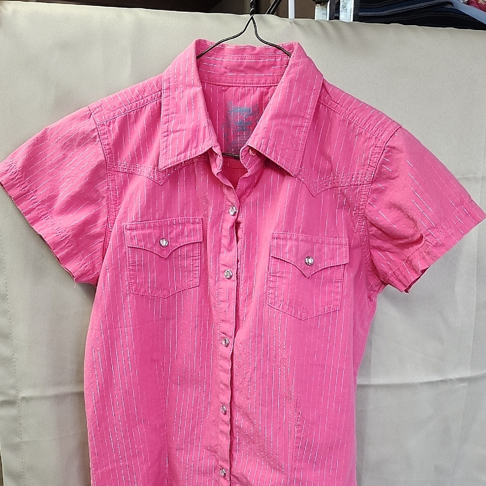 Twenty X Wrangler Womens Short Sleeve Blouse. Size S